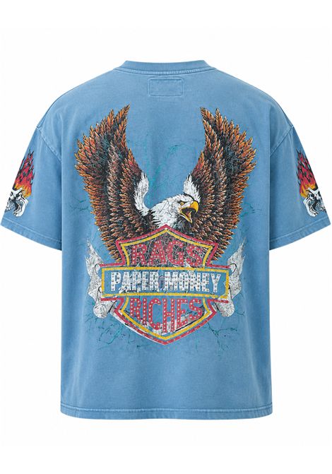 T-shirt con stampa PAPER MONEY | EAGLE RIDEBLU